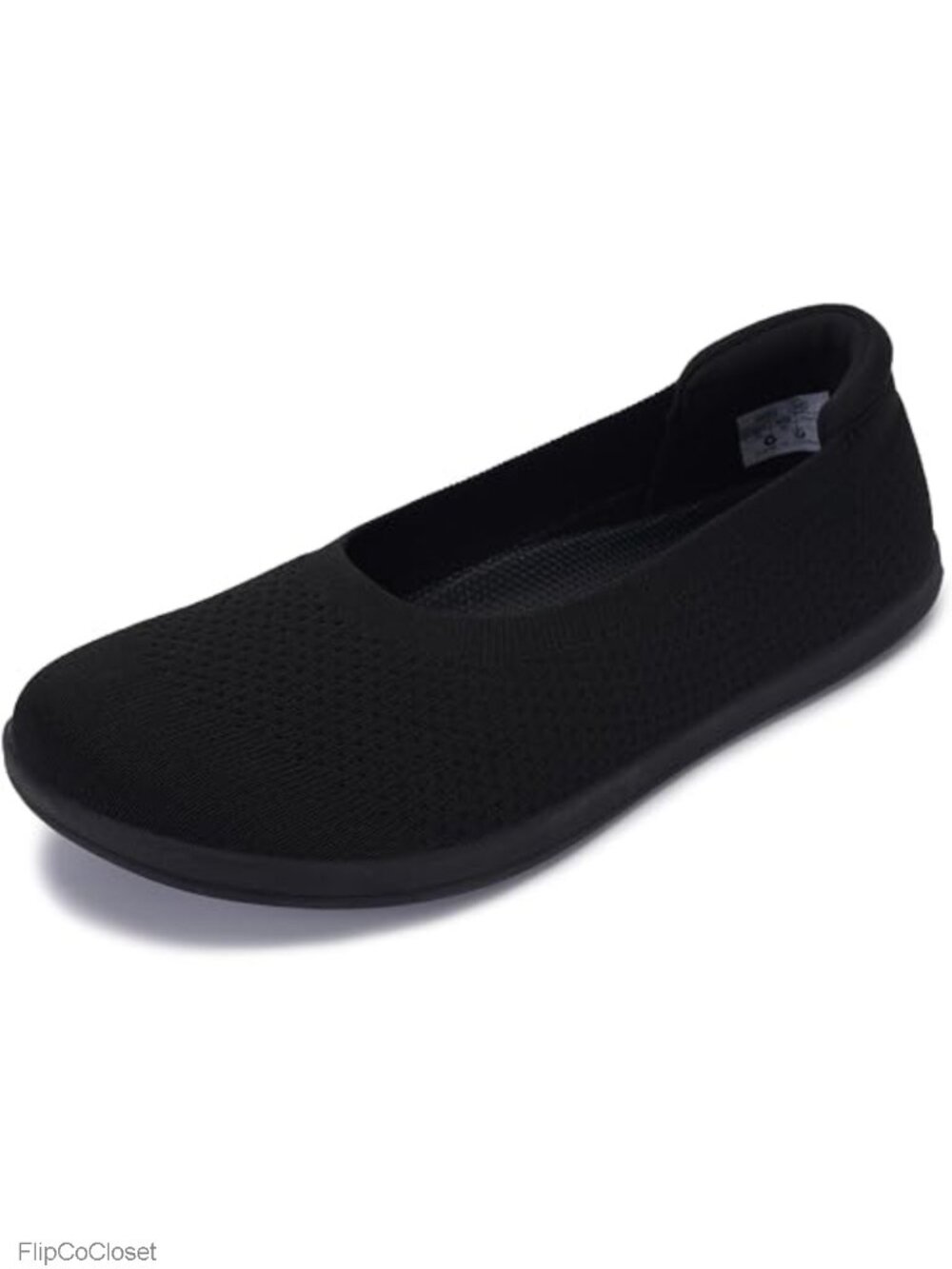 Wide Toe Box Barefoot Ballet Flats Breathable Knit Slip-On Shoes